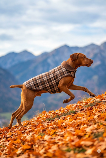 Waterproof Reversible Plaid Dog Jacket